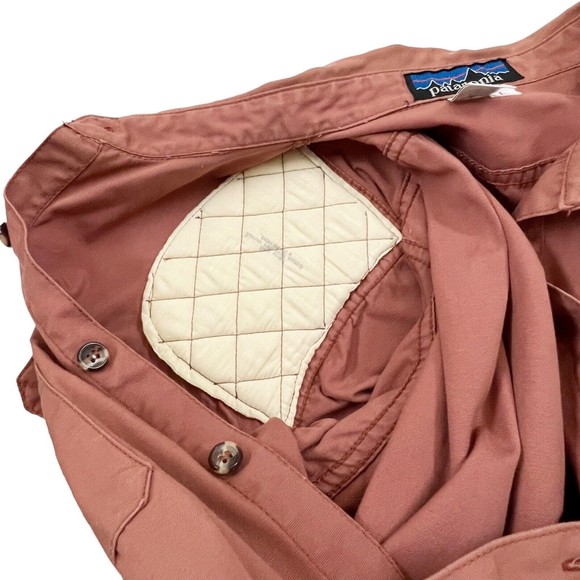 Vtg 70s Patagonia Padded Shoulder Canvas Shirt Recoil Shield Shooting Protection - Picture 4 of 14